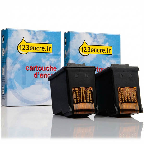 Offre spéciale: marque 123encre remplace 2 cartouches d'encre noire HP 27 031282 - 1