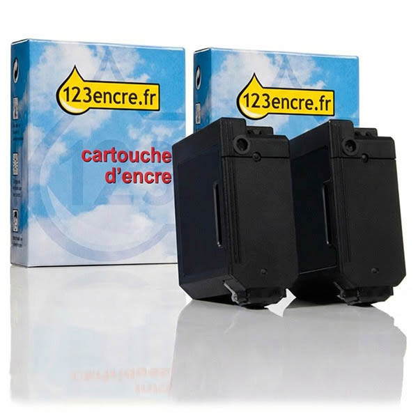 Offre spéciale Canon : 2 cartouches d'encre BX-2 (marque 123encre) - noir 010016 - 1