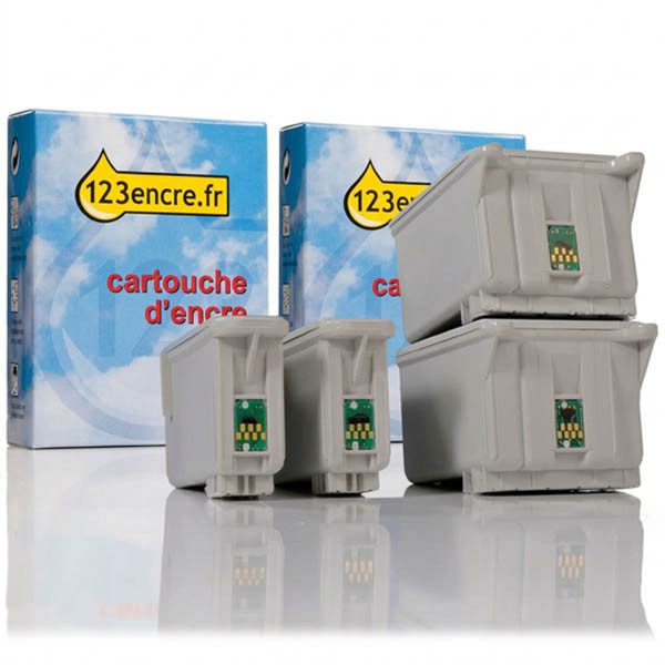 Offre spéciale Epson: 2 x T026 noir + 2 x T027 couleur (marque 123encre) 110370 - 1