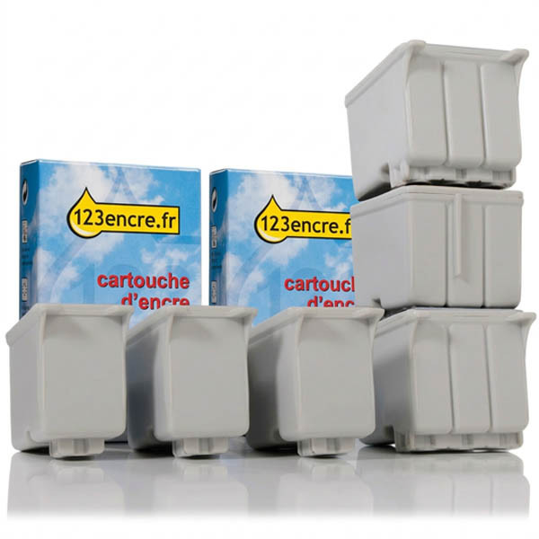 Offre spéciale Epson: 3 x T019 noir + 3 x T020 couleur (marque 123encre) 110655 - 1