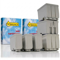 Offre spéciale Epson: 3 x T050 noir + 3 x T052 couleur (marque 123encre)