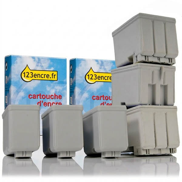 Offre spéciale Epson: 3 x T051 noir + 3 x T052 couleur (marque 123encre) 110130 - 1