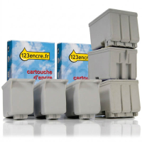 Offre spéciale Epson : 3 x T019 noir + 3 x T052 couleur (marque 123encre) 110350