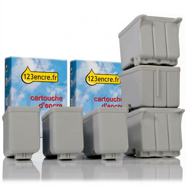 Offre spéciale Epson : 3 x T051 noir + 3 x T020 couleur (marque 123encre) 110650 - 1