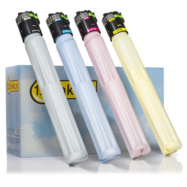 Offre spéciale Konica Minolta: TN-321K, TN-321C, TN-321M, TN-321Y noir + 3 couleurs (marque 123encre) 130288 - 1