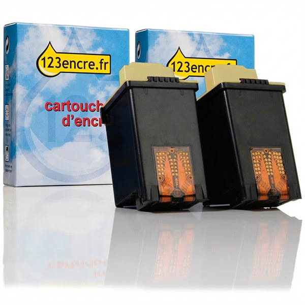 Offre spéciale Lexmark N°25 (15M0125): 2 cartouches d'encre (marque 123encre) - couleur 040058 - 1