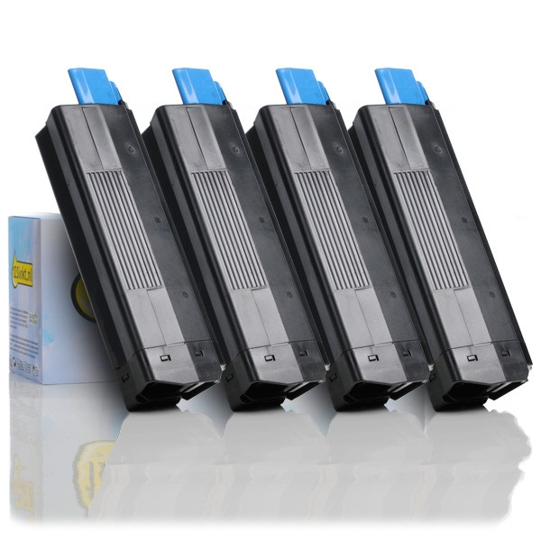 Offre spéciale OKI : 42127408, 07, 06, 05 noir + 3 couleurs (marque 123encre) 130050 - 1