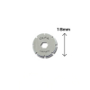Olfa PRB18-2 lames de rechange rotative pour cutter RTY-4 18 mm (2 pièces) 219708 - 1