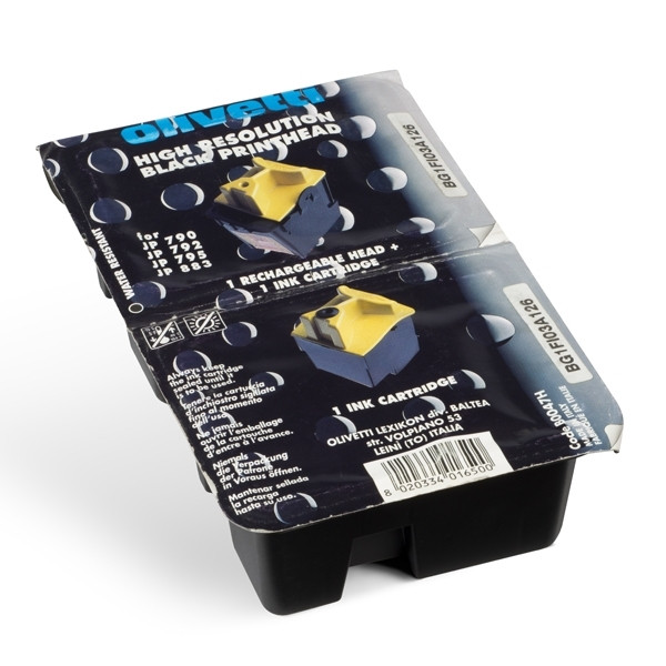 Olivetti B0047 H tête d'impression avec 2 cartouches d'encre noire HR (d'origine) 042270 - 1