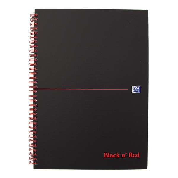 Oxford Black 'n Red cahier à spirale A4 ligné 90 g/m² 70 feuilles 260010 - 1