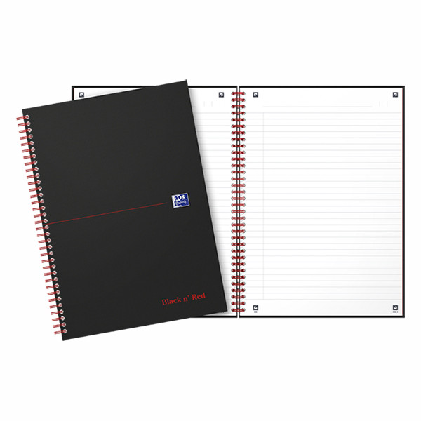 Oxford Black 'n Red cahier à spirale A4 ligné 90 g/m² 70 feuilles 260010 - 4