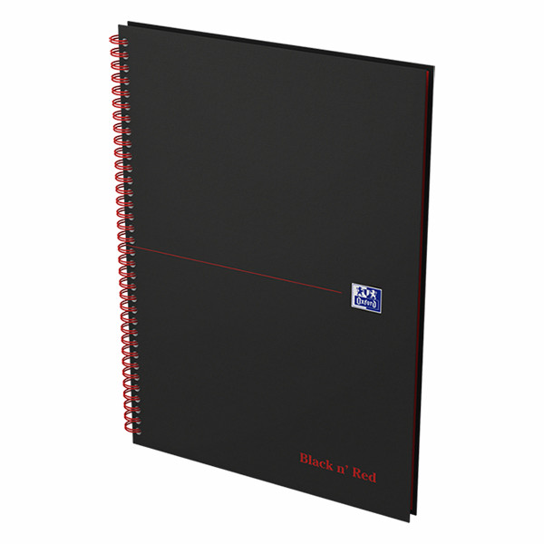 Oxford Black n' Red cahier à spirale A4 quadrillé 90 g/m² 70 feuilles 260011 - 2