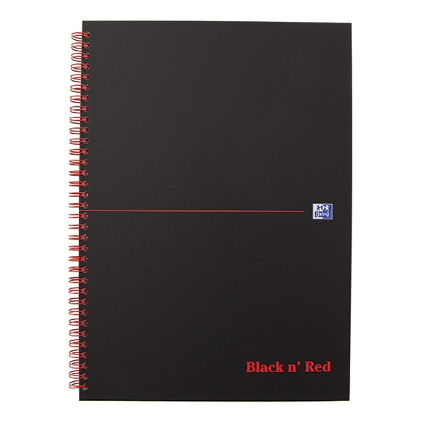 Oxford Black n' Red cahier à spirale A5 ligné 90 g/m² 70 feuilles 260012 - 1
