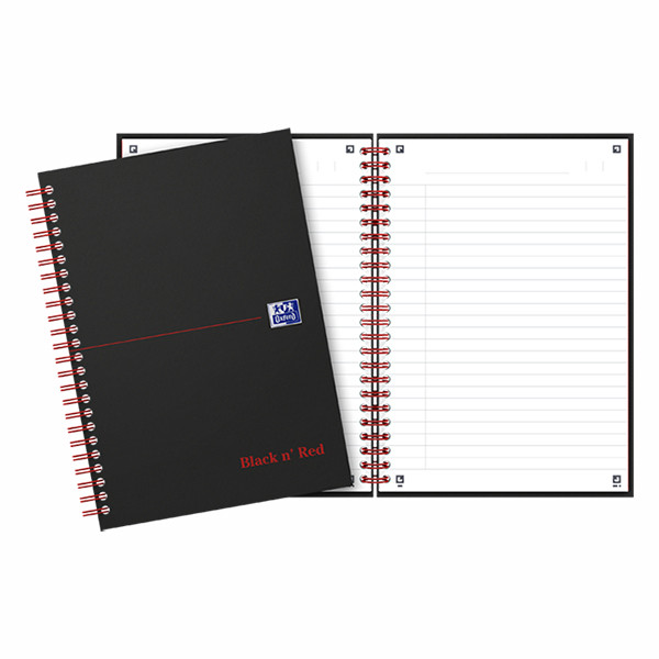 Oxford Black n' Red cahier à spirale A5 ligné 90 g/m² 70 feuilles 260012 - 4