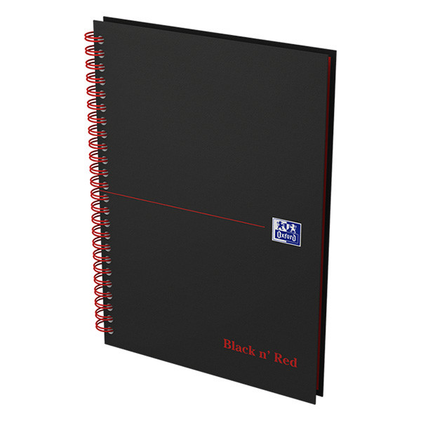 Oxford Black n' Red cahier à spirale A5 quadrillé 90 g/m² 70 feuilles 260013 - 2
