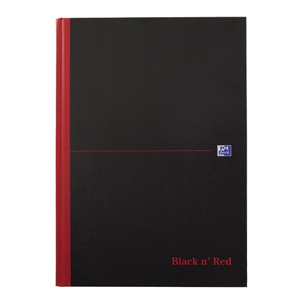 Oxford Black n' Red quadrillé A4 carnet broché 96 feuilles 260009 - 1