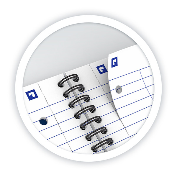 Oxford Boho Chic cahier à spirale éléphant A4+ quadrillé 90 g/m² 60 feuilles (4 trous) 260175 - 3