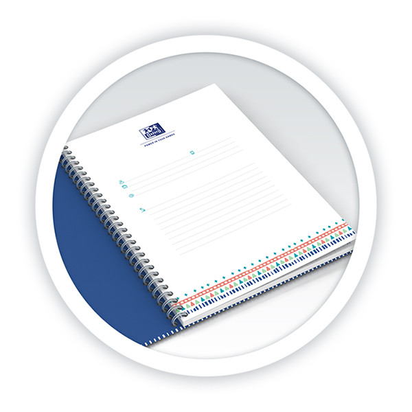 Oxford Boho Chic cahier à spirale lion A4+ quadrillé 90 g/m² 60 feuilles (4 trous) 260174 - 4