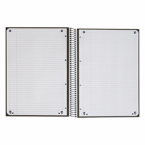 Oxford Classic cahier à spirale A4+ 90 g/m² 80 feuilles ligné - noir 260289 - 3