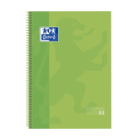 Oxford Classic cahier à spirale A4+ 90 g/m² 80 feuilles ligné - vert 260287