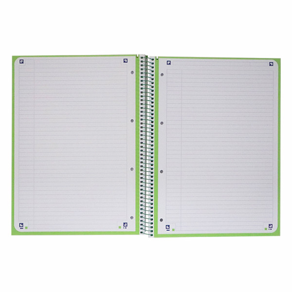 Oxford Classic cahier à spirale A4+ 90 g/m² 80 feuilles ligné - vert 260287 - 3