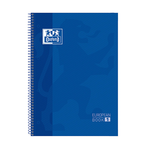 Oxford Classic cahier à spirale A4+ 90 g/m² 80 feuilles quadrillé 5 mm - bleu foncé 260294 - 1