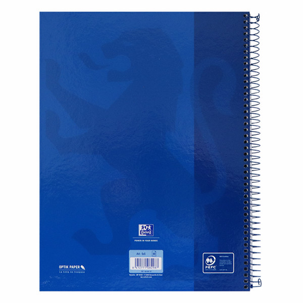 Oxford Classic cahier à spirale A4+ 90 g/m² 80 feuilles quadrillé 5 mm - bleu foncé 260294 - 2