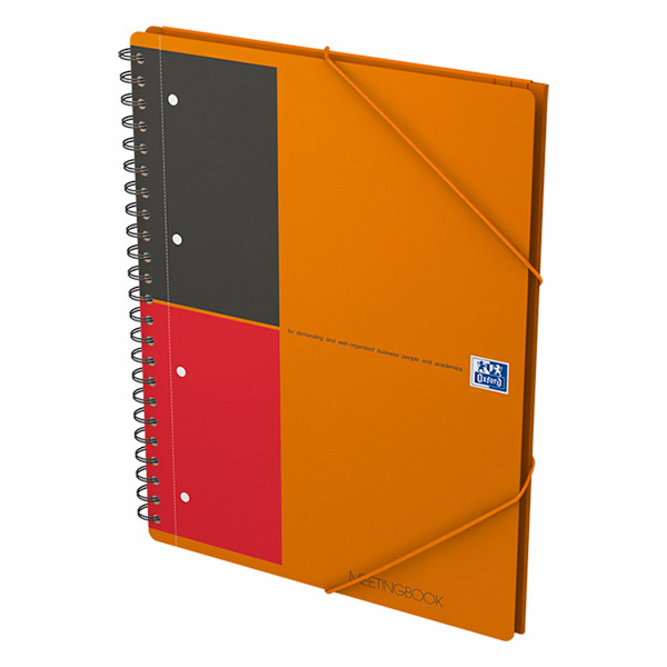 Oxford International Meetingbook cahier à spirale A4+ ligné 80 g/m² 80 feuilles - orange 260004 - 4