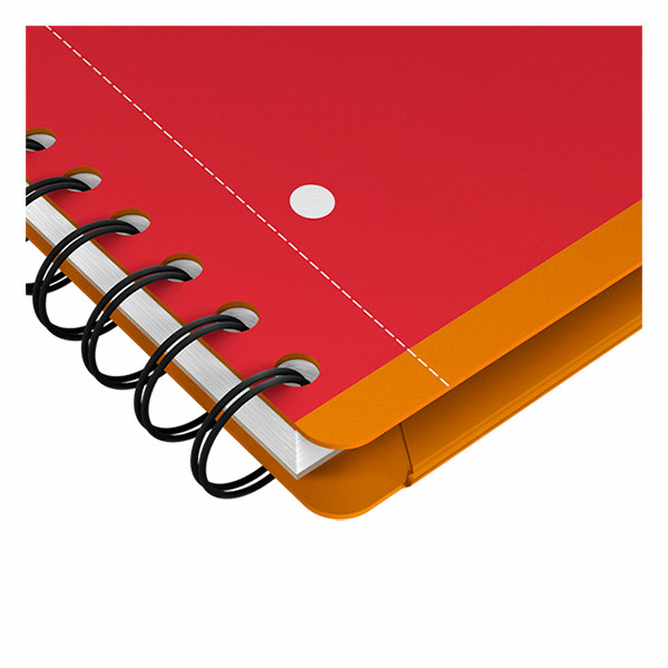 Oxford International Meetingbook cahier à spirale A4+ ligné 80 g/m² 80 feuilles - orange 260004 - 5