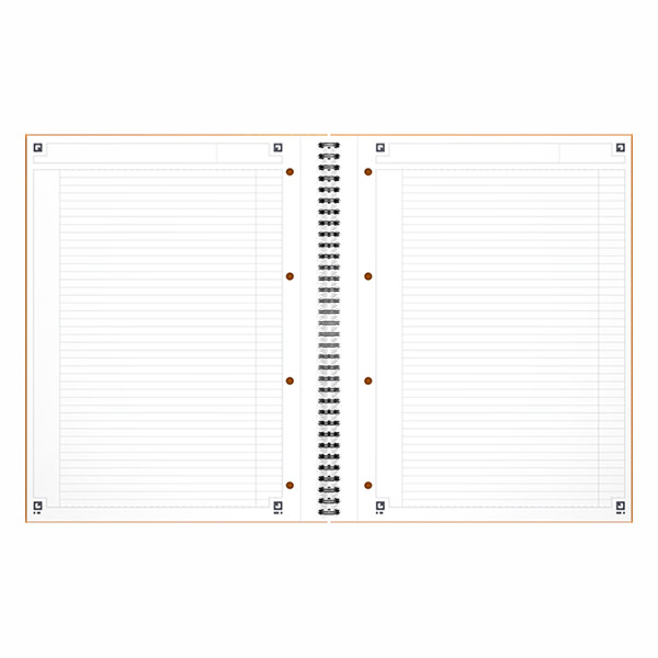 Oxford International cahier à spirale A4+ ligné 80 g/m² 80 feuilles - orange 260000 - 2