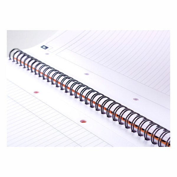 Oxford International cahier à spirale A4+ ligné 80 g/m² 80 feuilles - orange 260000 - 5