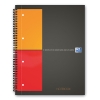 Oxford International cahier à spirale A4 quadrillé 80 g/m² 80 feuilles (4 trous) - gris 260001 - 1