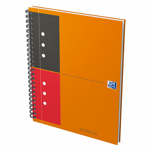 Oxford International cahier à spirale A5 ligné 80 g/m² 80 feuilles (12 trous) - orange 260002 - 4
