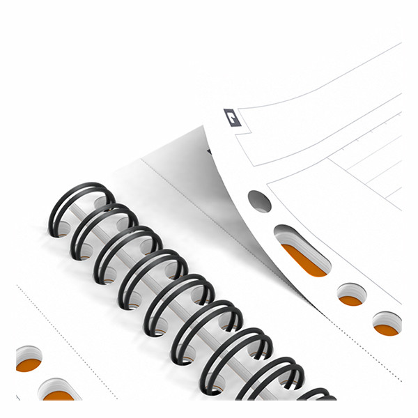 Oxford International cahier à spirale A5 ligné 80 g/m² 80 feuilles (12 trous) - orange 260002 - 5