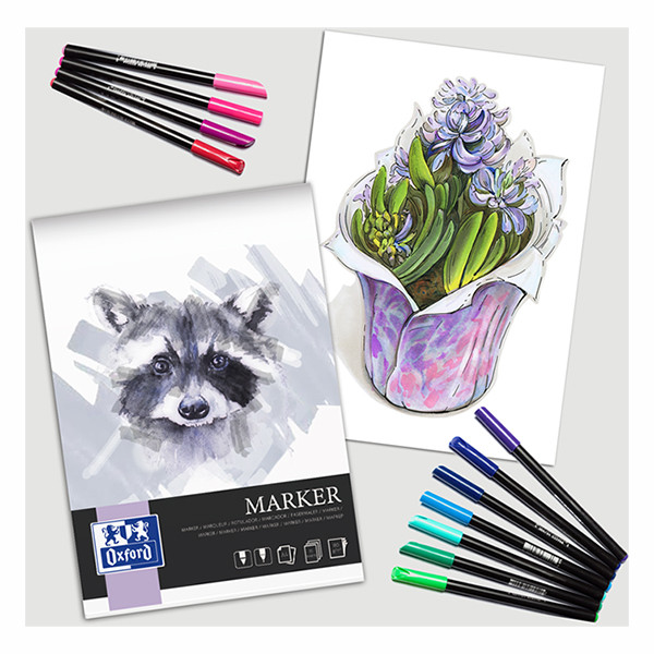 Oxford Marker bloc à dessin  A4 180 g/m² (15 feuilles) 237637 - 3