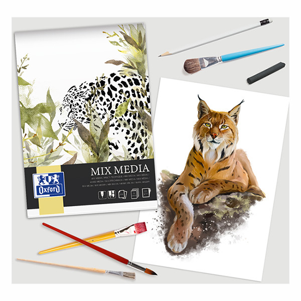 Oxford Mix Media bloc à dessin A4 225 g/m² (25 feuilles) 237643 - 3