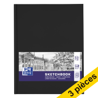 Offre : 3x Oxford album à dessin avec couverture rigide A4 (96 feuilles)