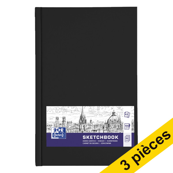 Offre : 3x Oxford album à dessin avec couverture rigide A5 (96 feuilles) 260277 - 1