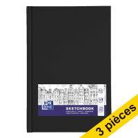 Offre : 3x Oxford album à dessin avec couverture rigide A6 (96 feuilles)