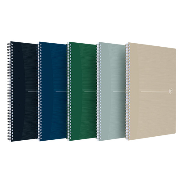 Oxford Origin cahier à spirale A4+ 90 g/m² 70 feuilles quadrillé 5 mm - gris clair 260270 - 6