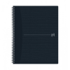 Oxford Origin cahier à spirale A4+ 90 g/m² 70 feuilles quadrillé 5 mm - noir 260268 - 1