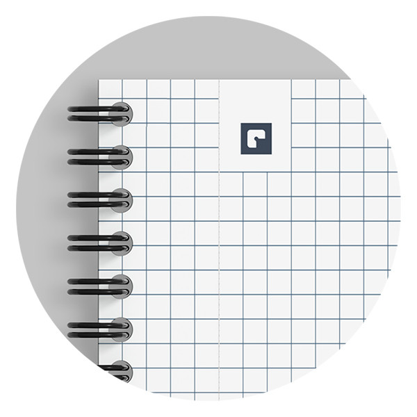 Oxford Origin cahier à spirale A4+ 90 g/m² 70 feuilles quadrillé 5 mm - noir 260268 - 4