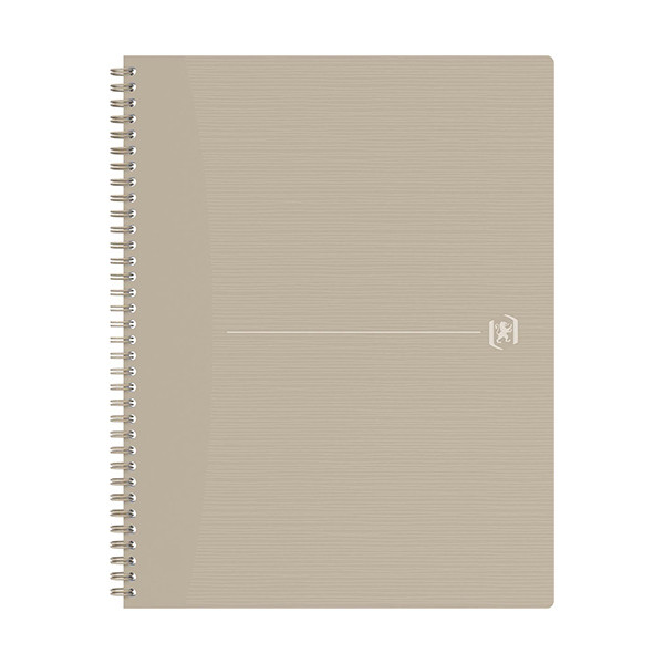 Oxford Origin cahier à spirale A4+ 90 g/m² 70 feuilles quadrillé 5 mm - sable 260271 - 1