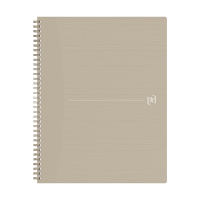 Oxford Origin cahier à spirale A4+ 90 g/m² 70 feuilles quadrillé 5 mm - sable 260271
