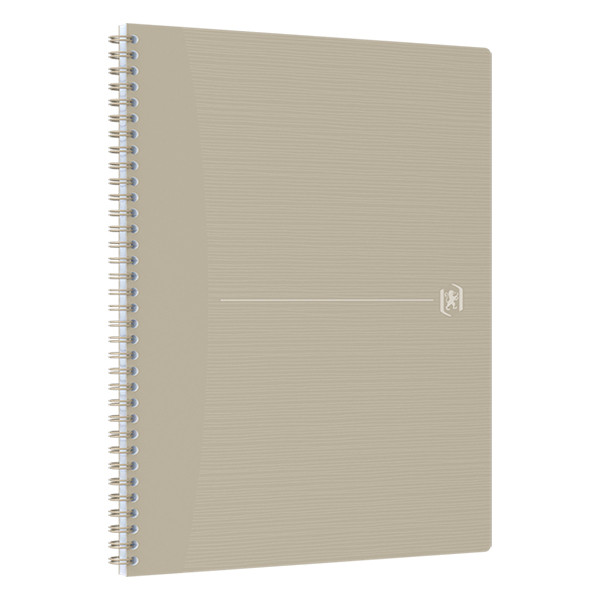 Oxford Origin cahier à spirale A4+ 90 g/m² 70 feuilles quadrillé 5 mm - sable 260271 - 2