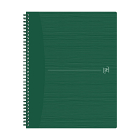 Oxford Origin cahier à spirale A4+ 90 g/m² 70 feuilles quadrillé 5 mm - vert 260272