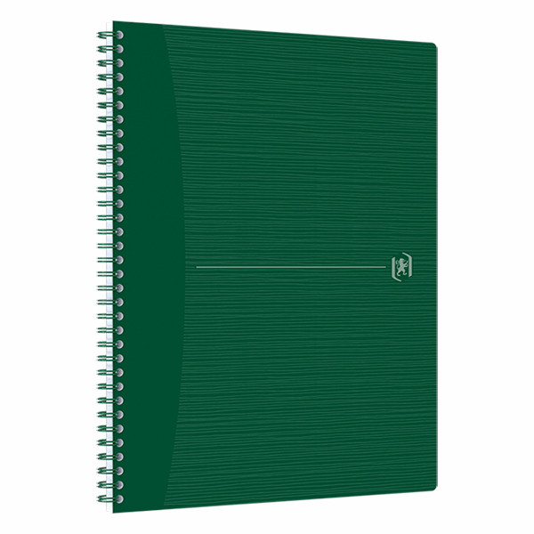 Oxford Origin cahier à spirale A4+ 90 g/m² 70 feuilles quadrillé 5 mm - vert 260272 - 2
