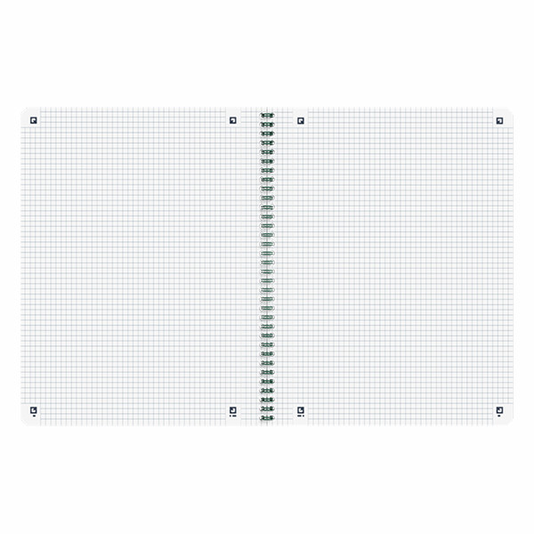 Oxford Origin cahier à spirale A4+ 90 g/m² 70 feuilles quadrillé 5 mm - vert 260272 - 3