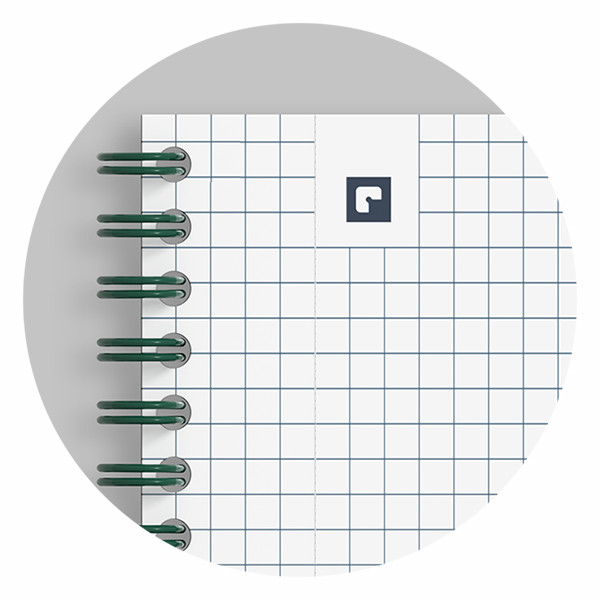 Oxford Origin cahier à spirale A4+ 90 g/m² 70 feuilles quadrillé 5 mm - vert 260272 - 4