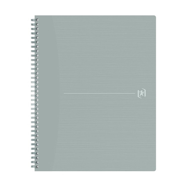 Oxford Origin cahier à spirale A4+ ligné 90 g/m² 70 feuilles - gris clair 260265 - 1